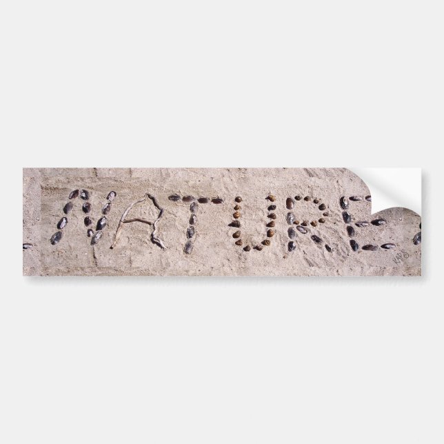 Natur i Sand Bildekal (Framsidan)