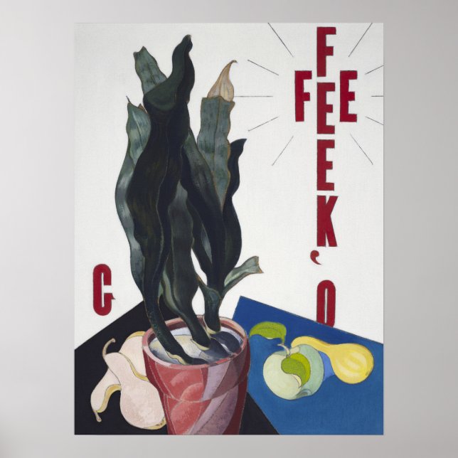 Natur i Shape,O'Keeffe av Charles Demuth Poster (Framsidan)