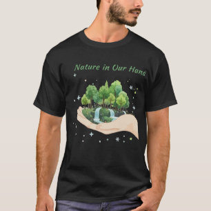 Natur i våra händer Akvarell Miljökonst T Shirt