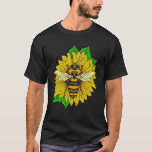Natur - Insekt Bee Gardener Flower Hippie Solros T Shirt