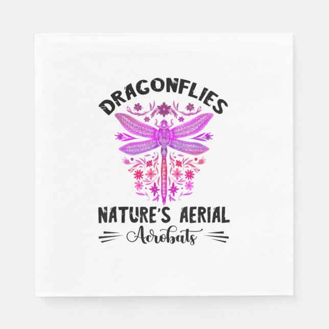 Natur - Insekt Natur - Acrobat Dragonflies Pappersservett (Framsidan)