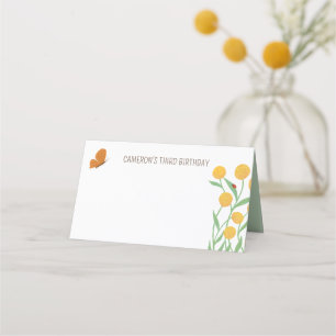 Natur Inspired Blank Bord Tält Placeringskort