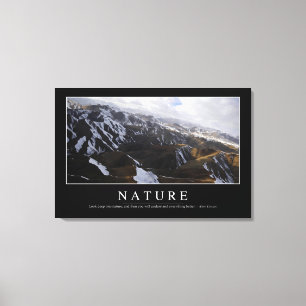Natur: Inspirera citationstecken Canvastryck