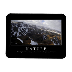 Natur: Inspirera citationstecken Magnet