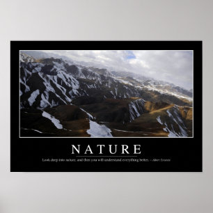 Natur: Inspirera citationstecken Poster