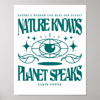 Natur känner till planetens miljöskyddshål poster