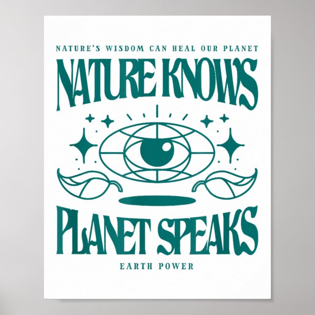 Natur känner till planetens miljöskyddshål poster (Framsidan)