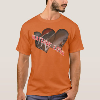 Natur Kärlek Hjärta Design rolig T Shirt