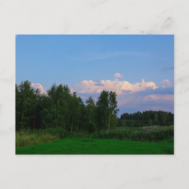 Natur Landskap Landskap Äng Vitryssland vykort (Framsida)