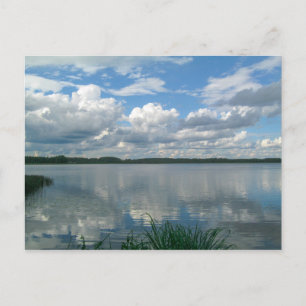 Natur Landskap Panorama Sjö Himmel Vitryssland Vyk Vykort