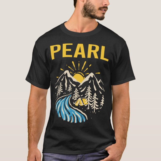 Natur Landskap Pärl T Shirt (Framsida)