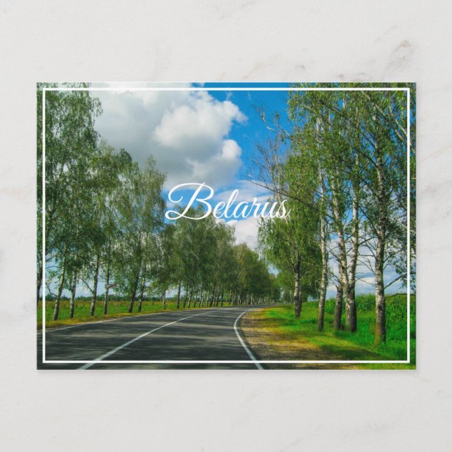 Natur Landskap Sceneri Landsbygd Belarus Postkort Vykort (Framsida)