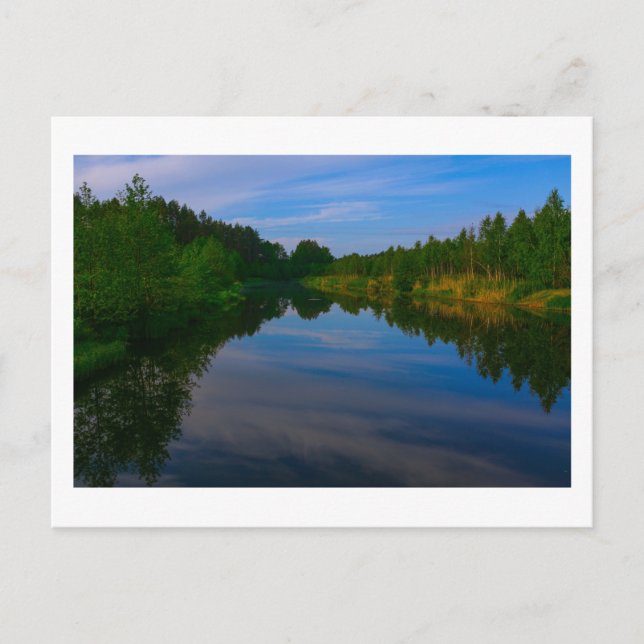 Natur Landskap Sceneri Sjö Sky Belarus Postkort Vykort (Framsida)