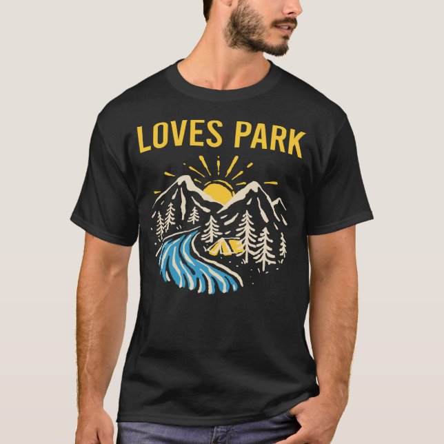 Natur liggande Kärlek Park T Shirt (Framsida)