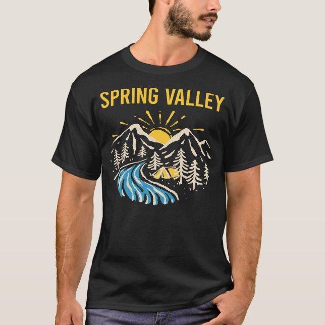 Natur liggande Vår Valley T Shirt (Framsida)