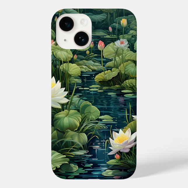 Natur Lotus Vatten Lily Pond Ligcape (Baksida)