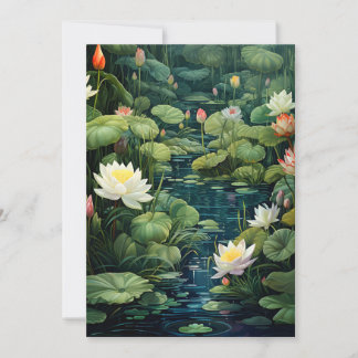 Natur Lotus Vatten Lily Pond Ligcape Julkort