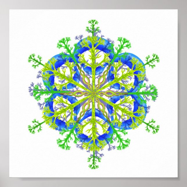 Natur Mandala 2 Poster (Framsidan)