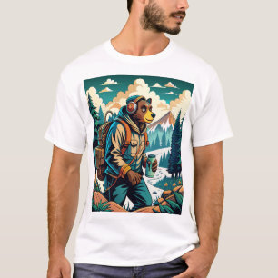 natur med funky utseende t shirt