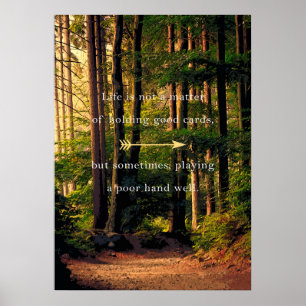Natur med motiv - Ord av visdom Poster