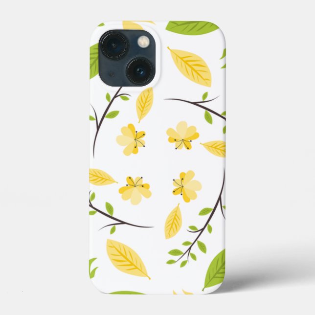 Natur Mönster Löv Ritning Skiss Blommor  (Baksida)