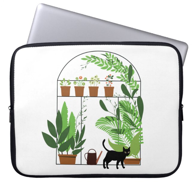 Natur mönster, växthus, . Stäck, flöde Laptop Fodral (Framsidan)