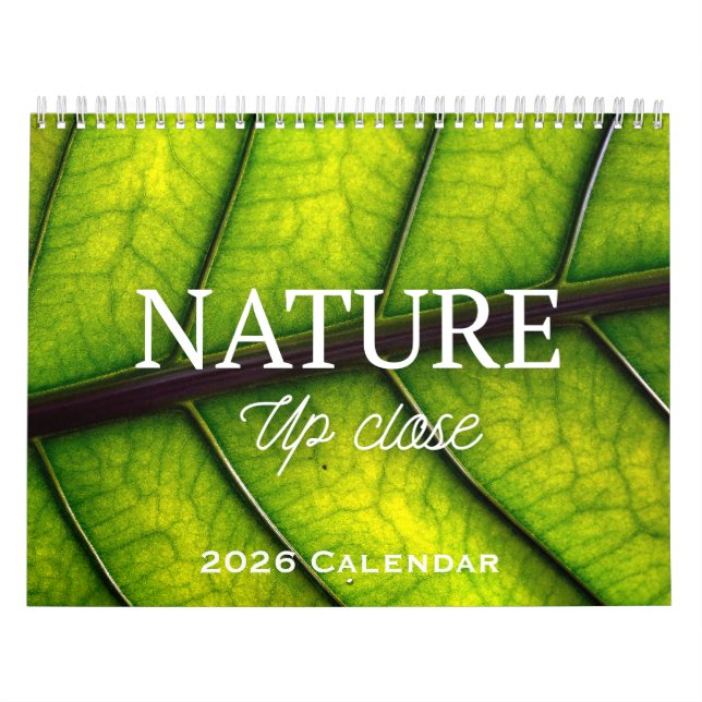 Natur närbild 2026 Kalender (Omslag)