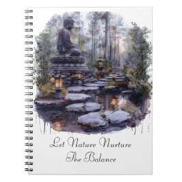 Natur: Nurture Buddha Spiral Photo Notebook Anteckningsbok
