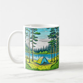 Natur och camping Ai konst Kaffemugg