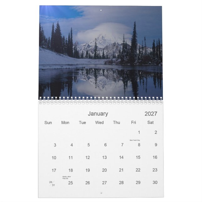 Natur- och djurlivkalender kalender (Jan 2027)