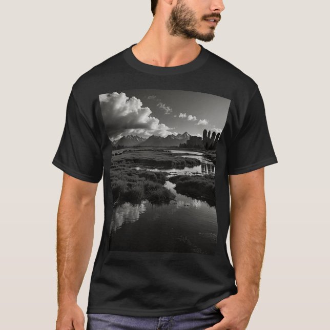 Natur och framsteg: en känslig balans t shirt (Framsida)