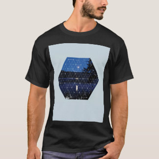 Natur och geometri - Måne T Shirt