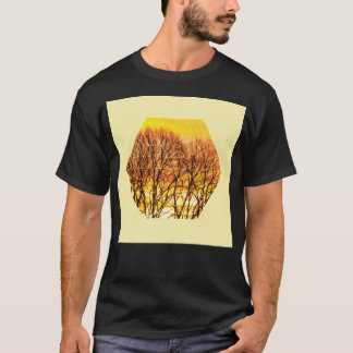 Natur och geometri - Träd och solnedgång T Shirt