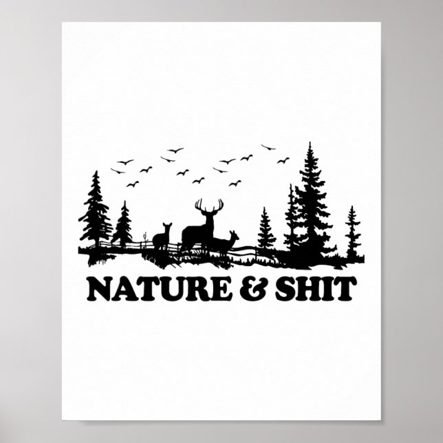 Natur Och Rolig Campingsjö Stuga Vandring Camping  Poster (Framsidan)