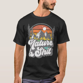 Natur Och Rolig Vandring Camping Hiker Camper T Shirt