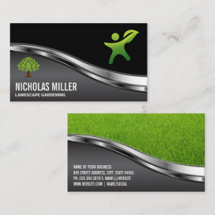 Natur Person Logotyp Visitkort