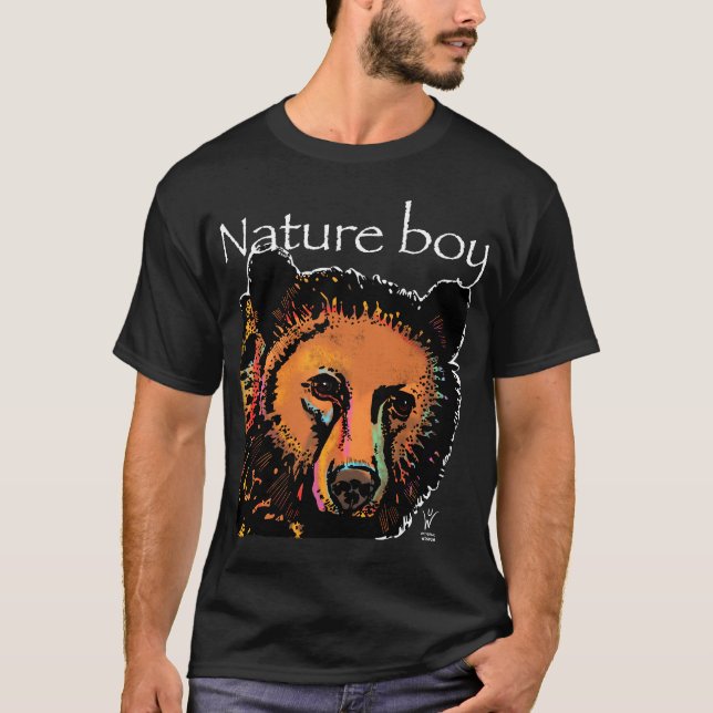 Natur Pojkbjörndjur T Shirt (Framsida)