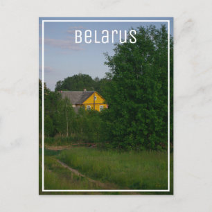 Natur Rural Village liggande Vitryssland Postcard Vykort