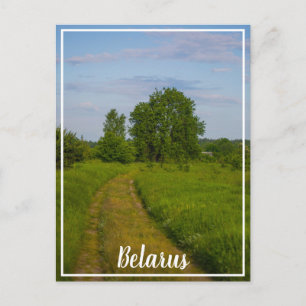 Natur Rural Village liggande Vitryssland Postcard Vykort