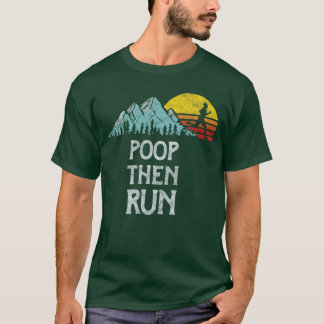 Natur Rush Outr Sportströjor Poophen Run Funnyrai T Shirt