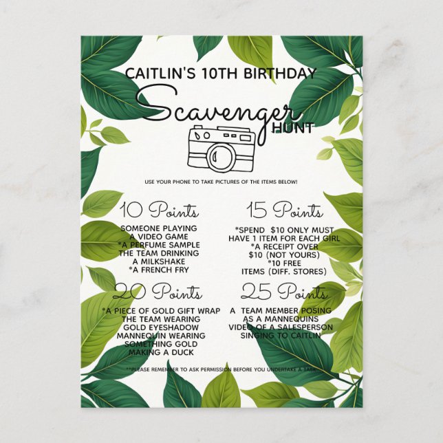 Natur skog jakt spel fest meddelande vykort (Framsida)