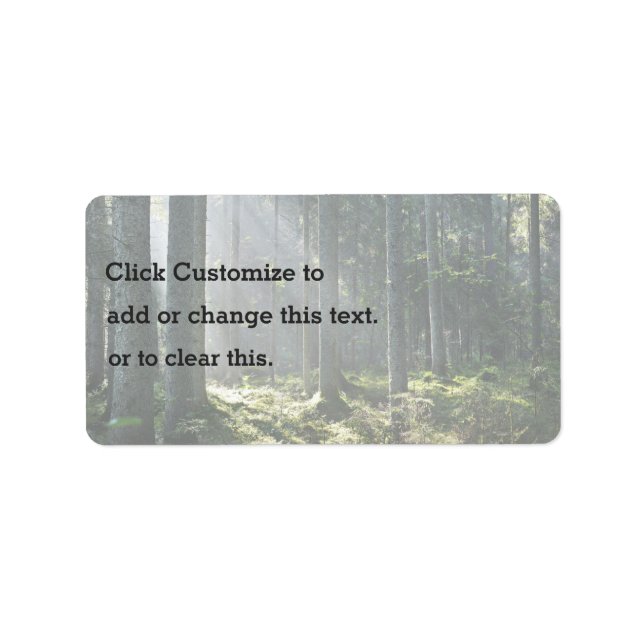 Natur som adressetikett (Framsidan)