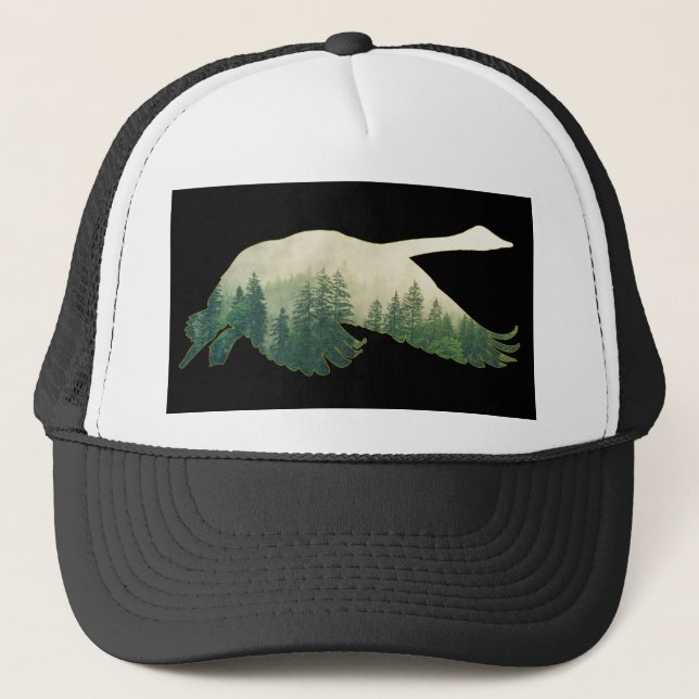 Natur Svan Skog Träd Keps (Framsida)