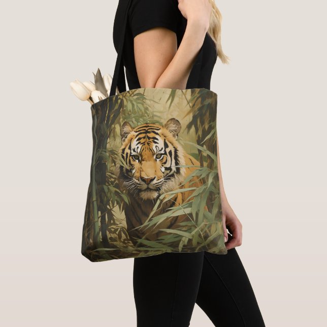 Natur Tiger i skogen Tygkasse (Närbild)