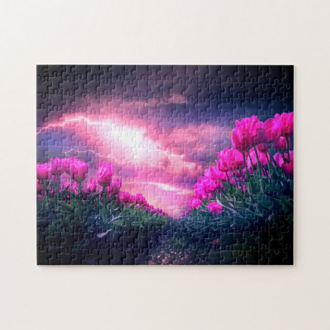 Natur - Tulips - vacker Pussel (Horisontell)