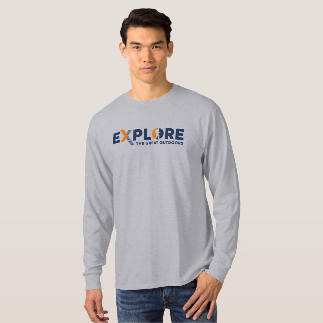 Natur Utforskning | Herrar Långärmad T Shirt (Hel framsida)