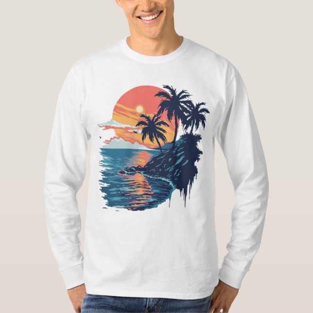 Natur Vibes Manar Basic Långärmad T-shirt (Framsida)