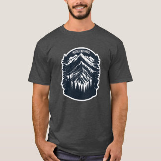Natur Vilda Liv Utomhus Skogs Camping Vandringee p T Shirt