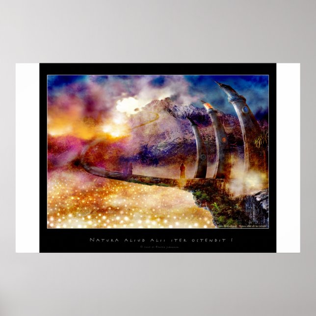 Natura aliud alii iter ostendit - Poster (Framsidan)