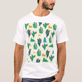 Naturaktus: Folk Art Seamless. T Shirt